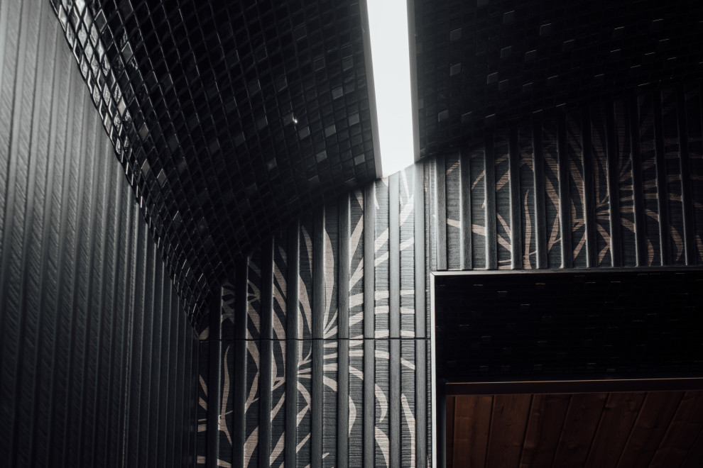 Линейная подсветка свода в турецкой парной.