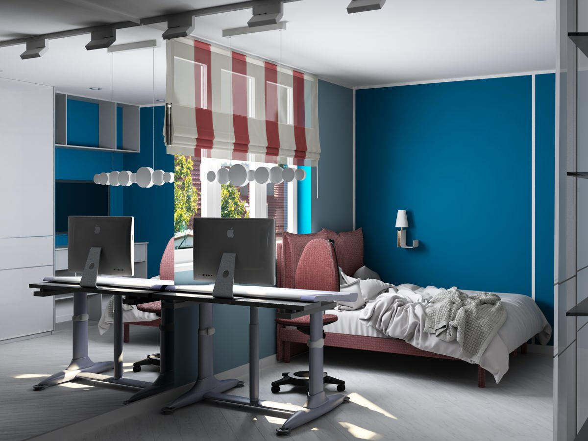 Обложка проекта: Живу танцуя (комната для девочки-подростка)