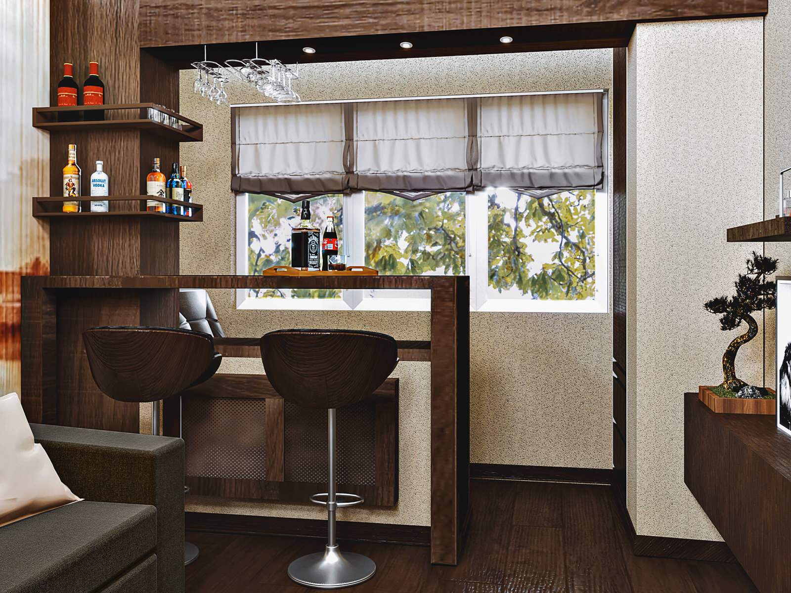 Двухкомнатная квартира для папы и сына