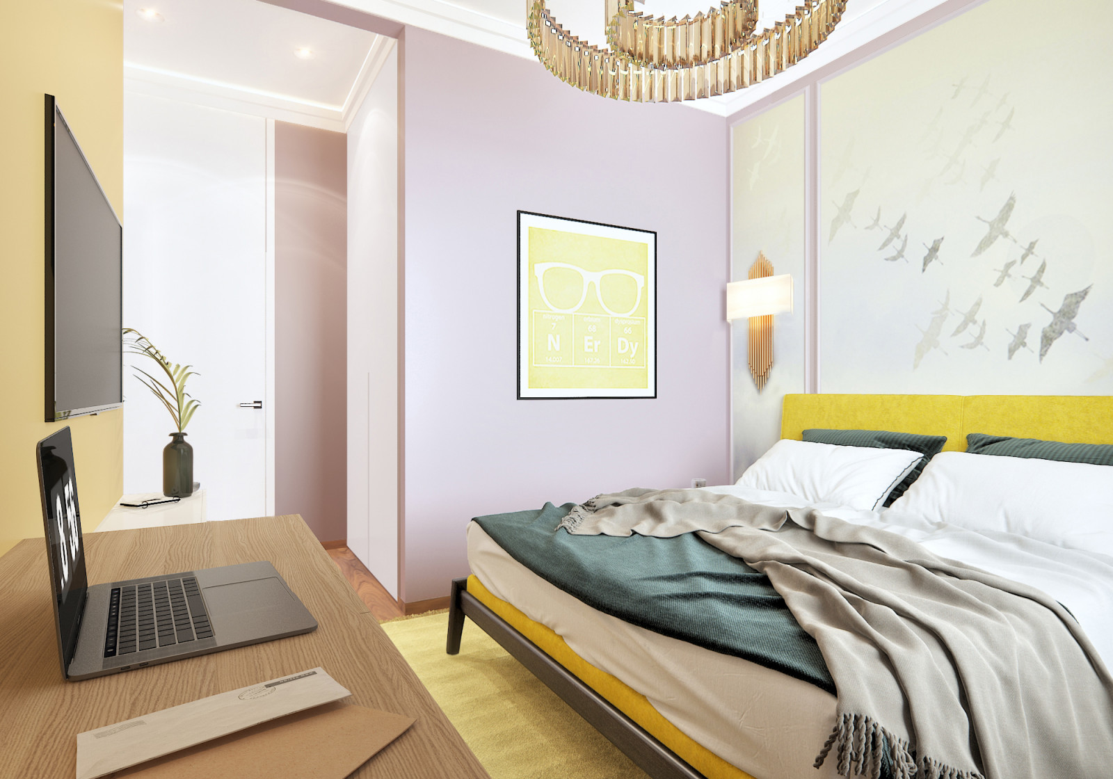 Современный интерьер в смешанном стиле.