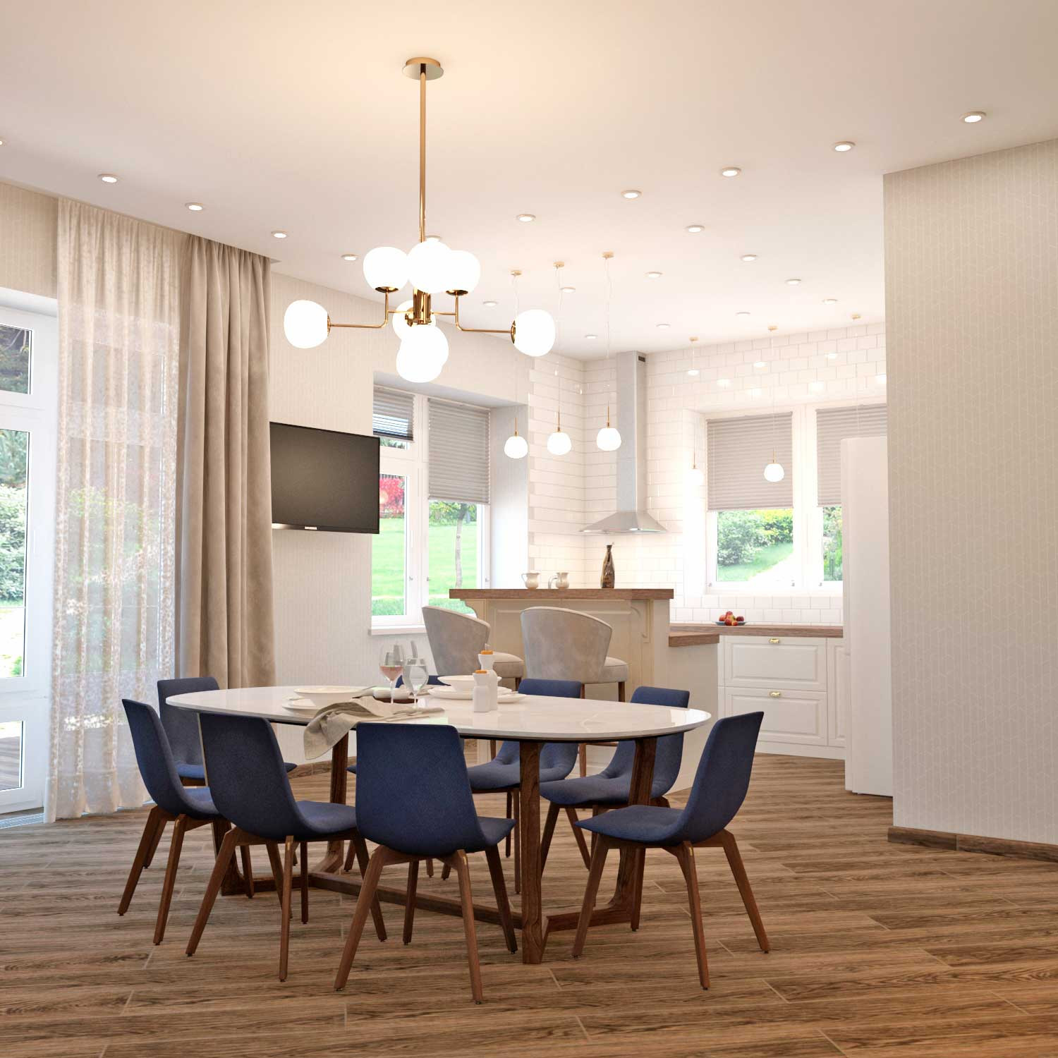 Дом в современном стиле (сканди+современный)