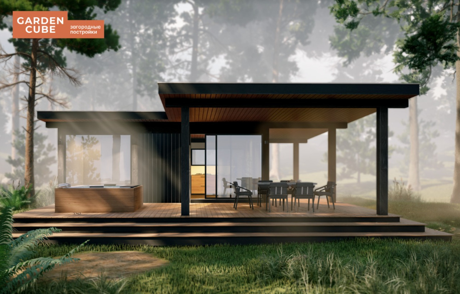 Обложка проекта: Современная баня в Ленобласти