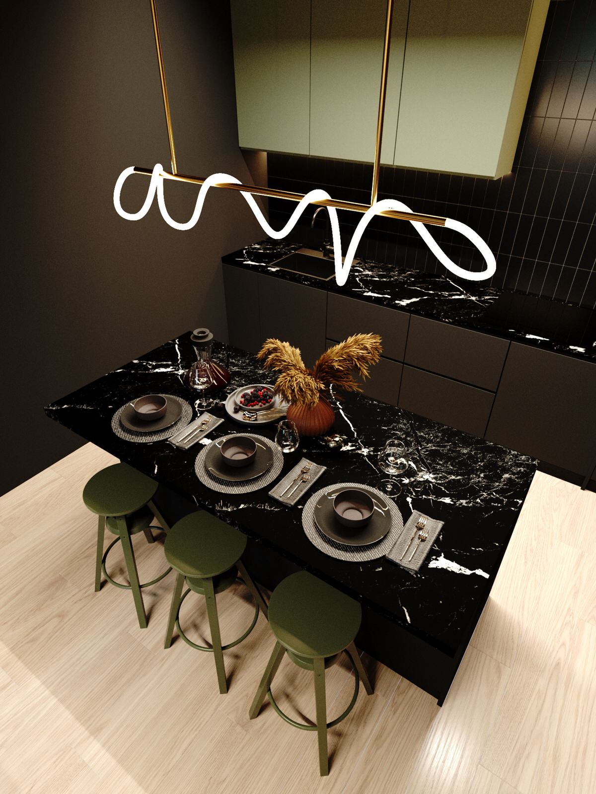 Обложка проекта: Кухня-гостиная