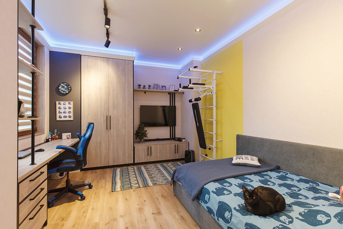 Современный ремонт трехкомнатной квартиры 114 м2