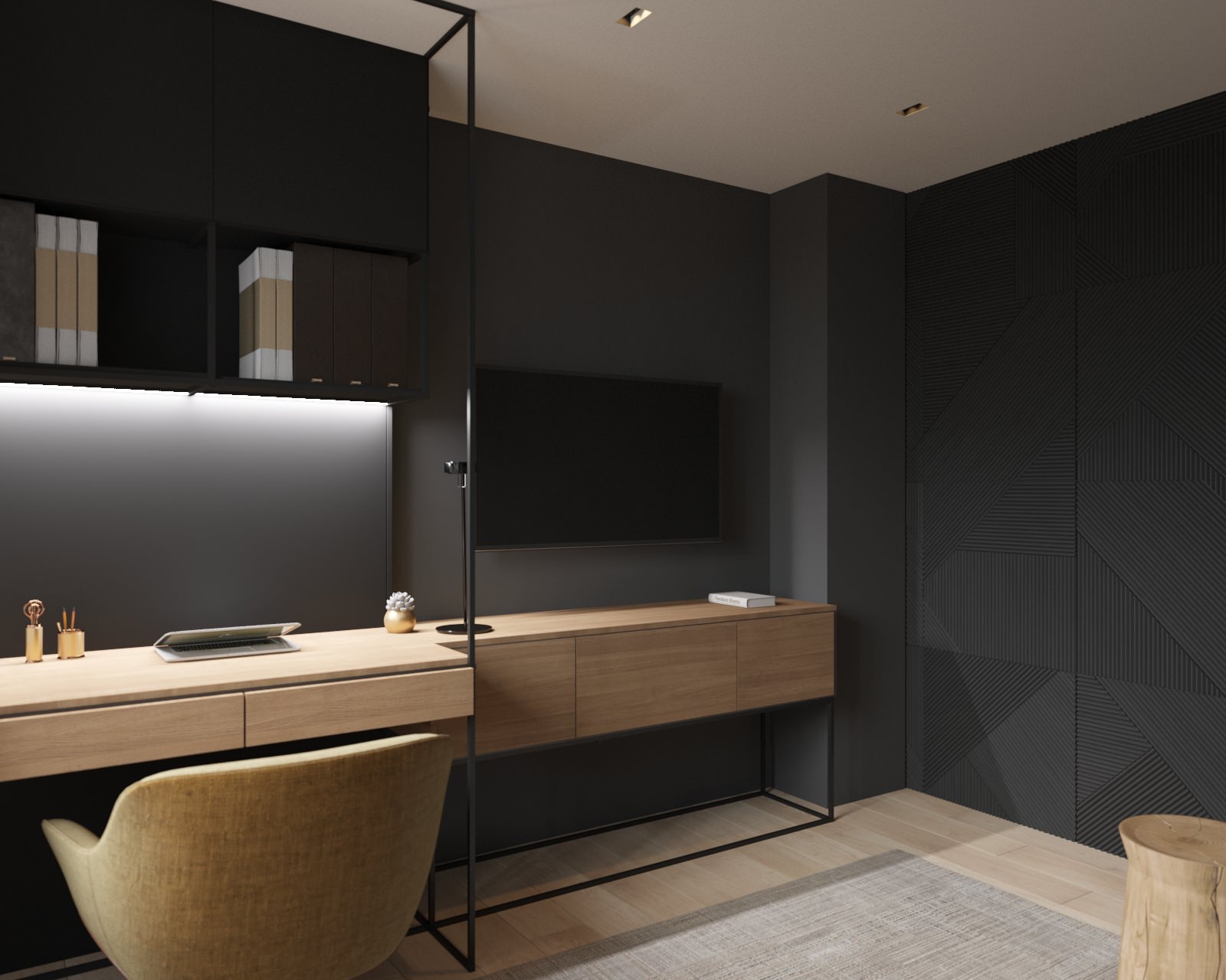 Обложка проекта: Кабинет в частном доме с.Рощино