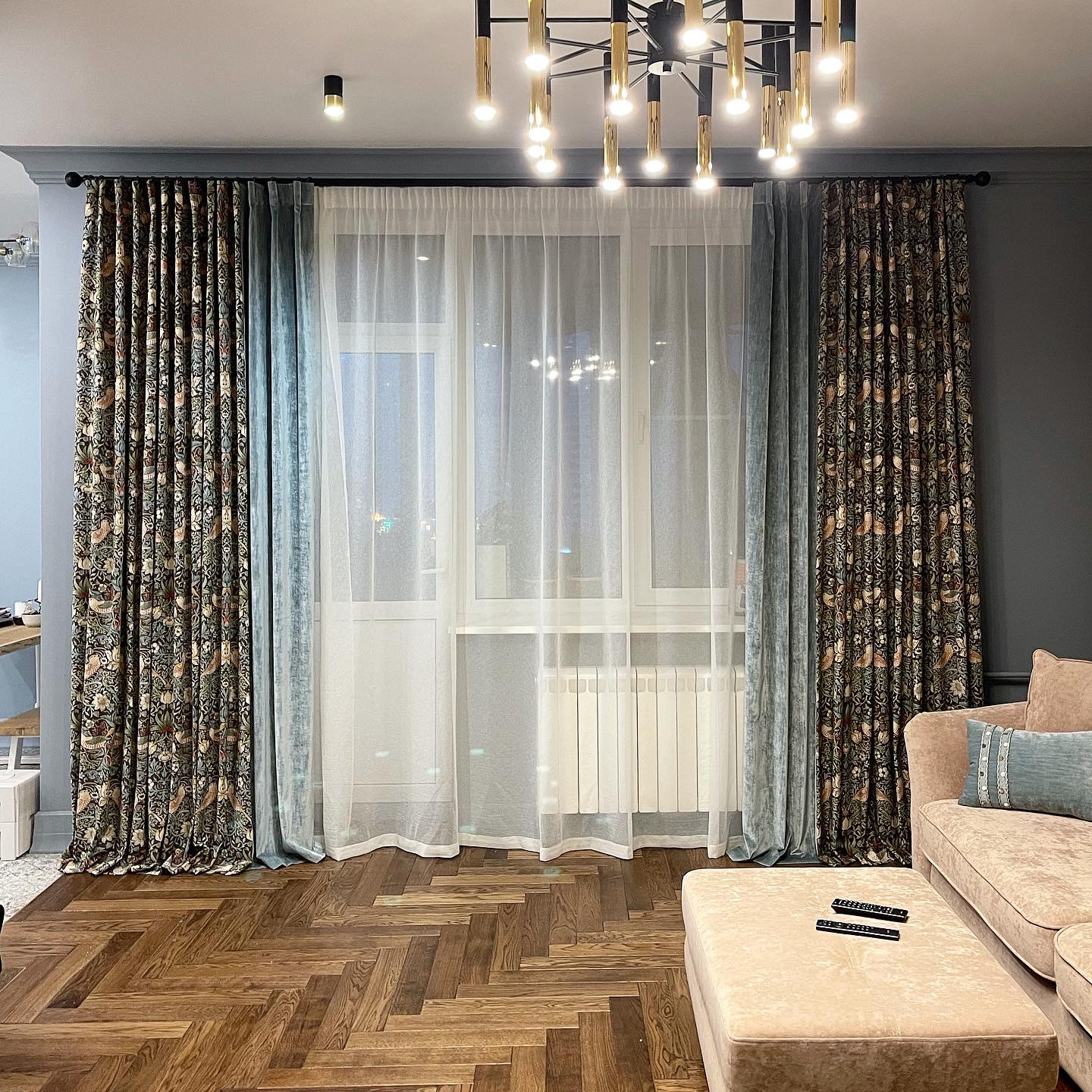 Обложка проекта: Текстильное оформление гостиной в Куркино