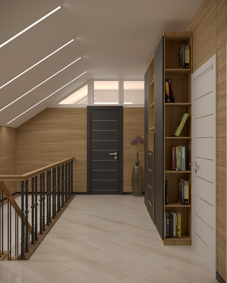 Интерьер жилого домас мансардой,г. Бор