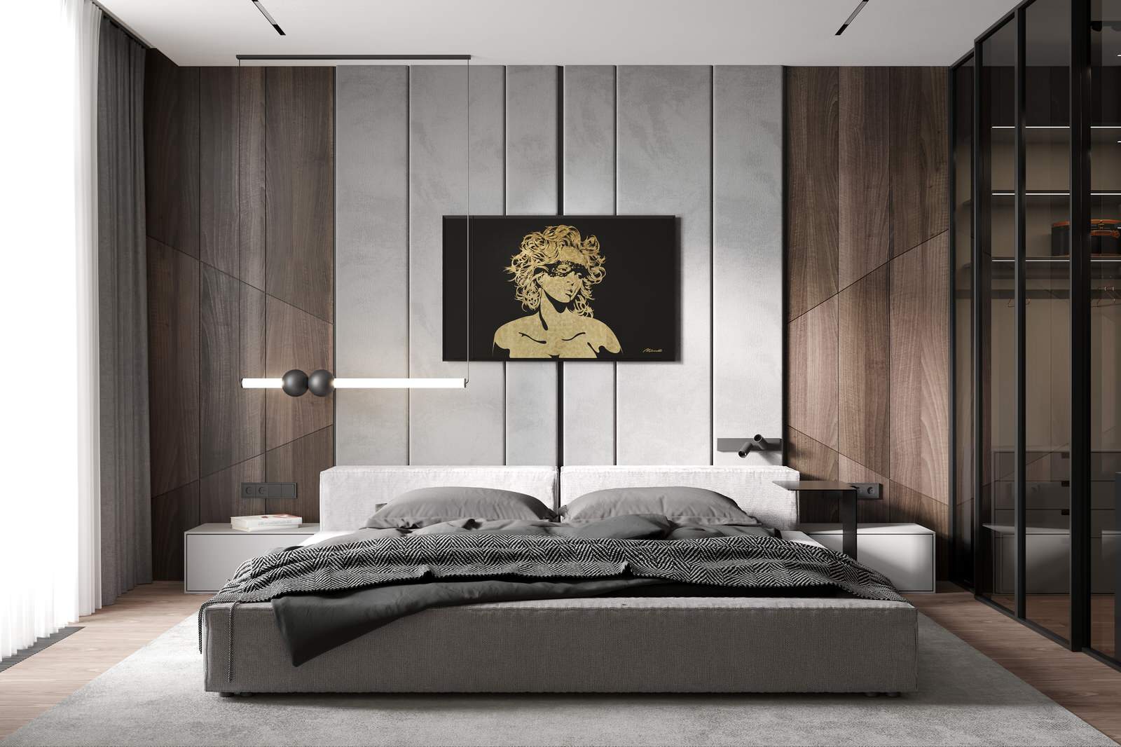 Обложка проекта: Интерьерная картина "Девушка в маске"