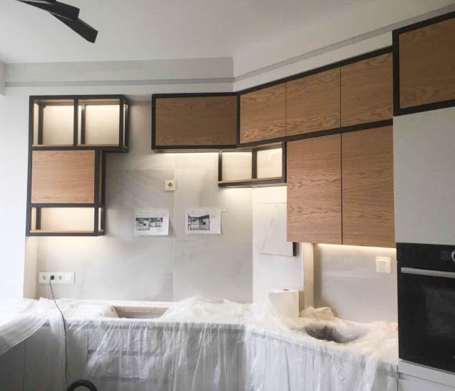 Обложка проекта: Кухня железо и дуб (LOFT)