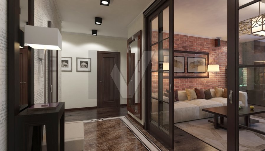 Дизайн трехкомнатной квартиры в ЖК Царицыно