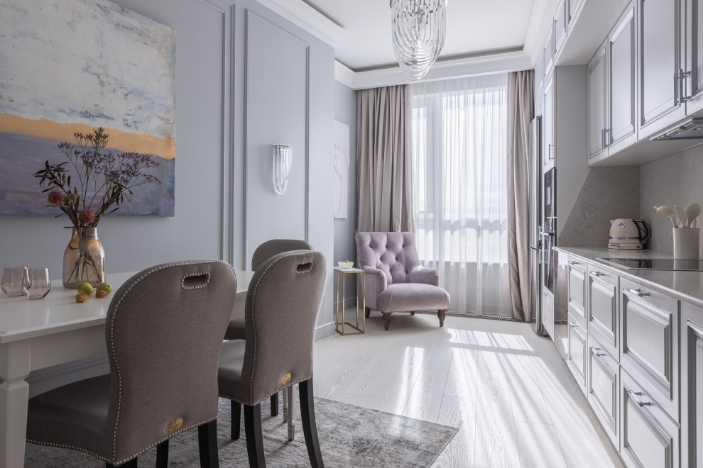 Четырехкомнатная квартира в стиле неоклассика 164 м2