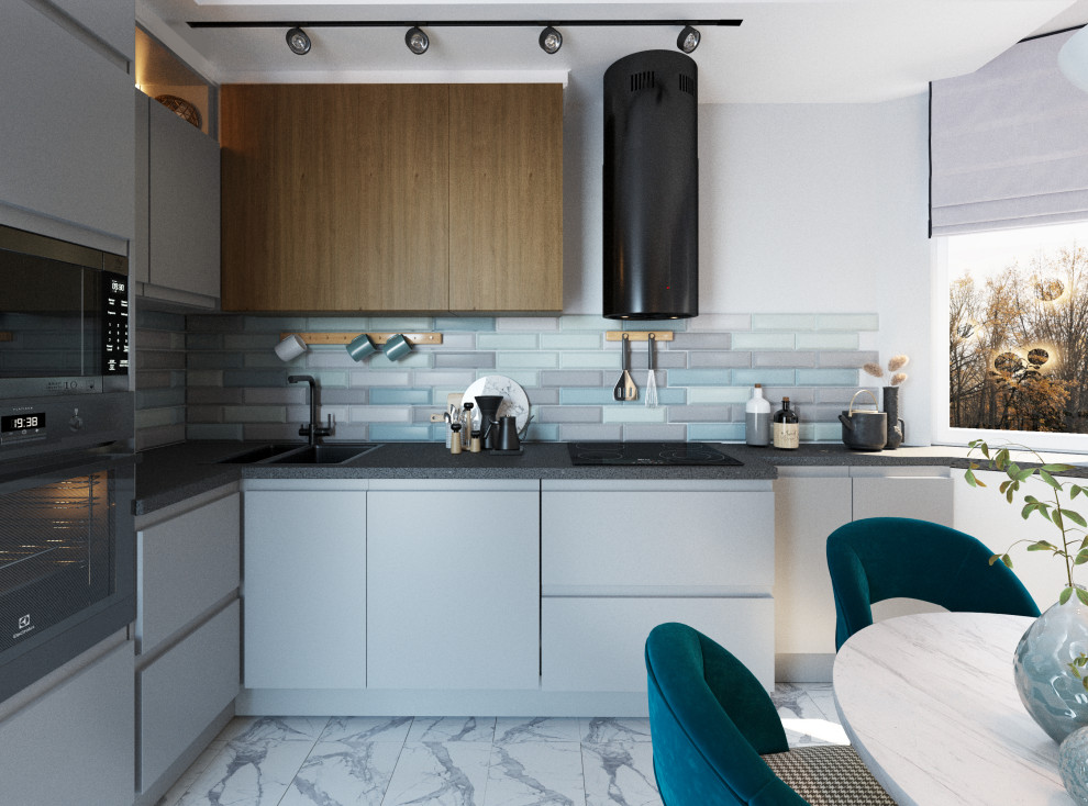 Обложка проекта: Кухня с эркером