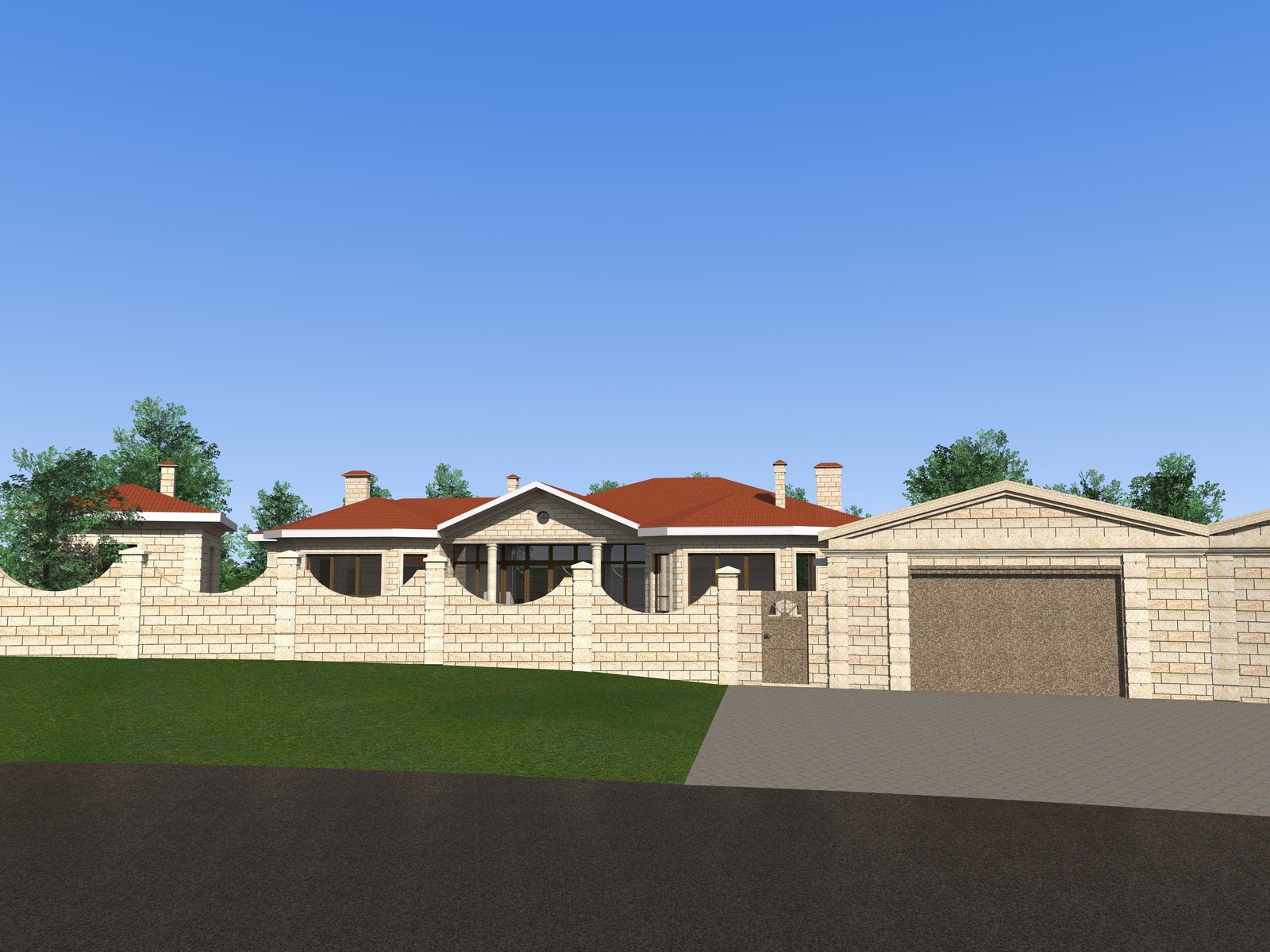 Дом в средиземноморском стиле "Майя" + комплекс сооружений