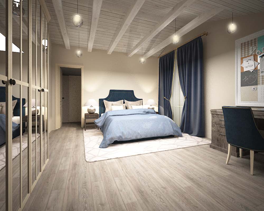 Дизайн-проект интерьера загородного дома 500 м2