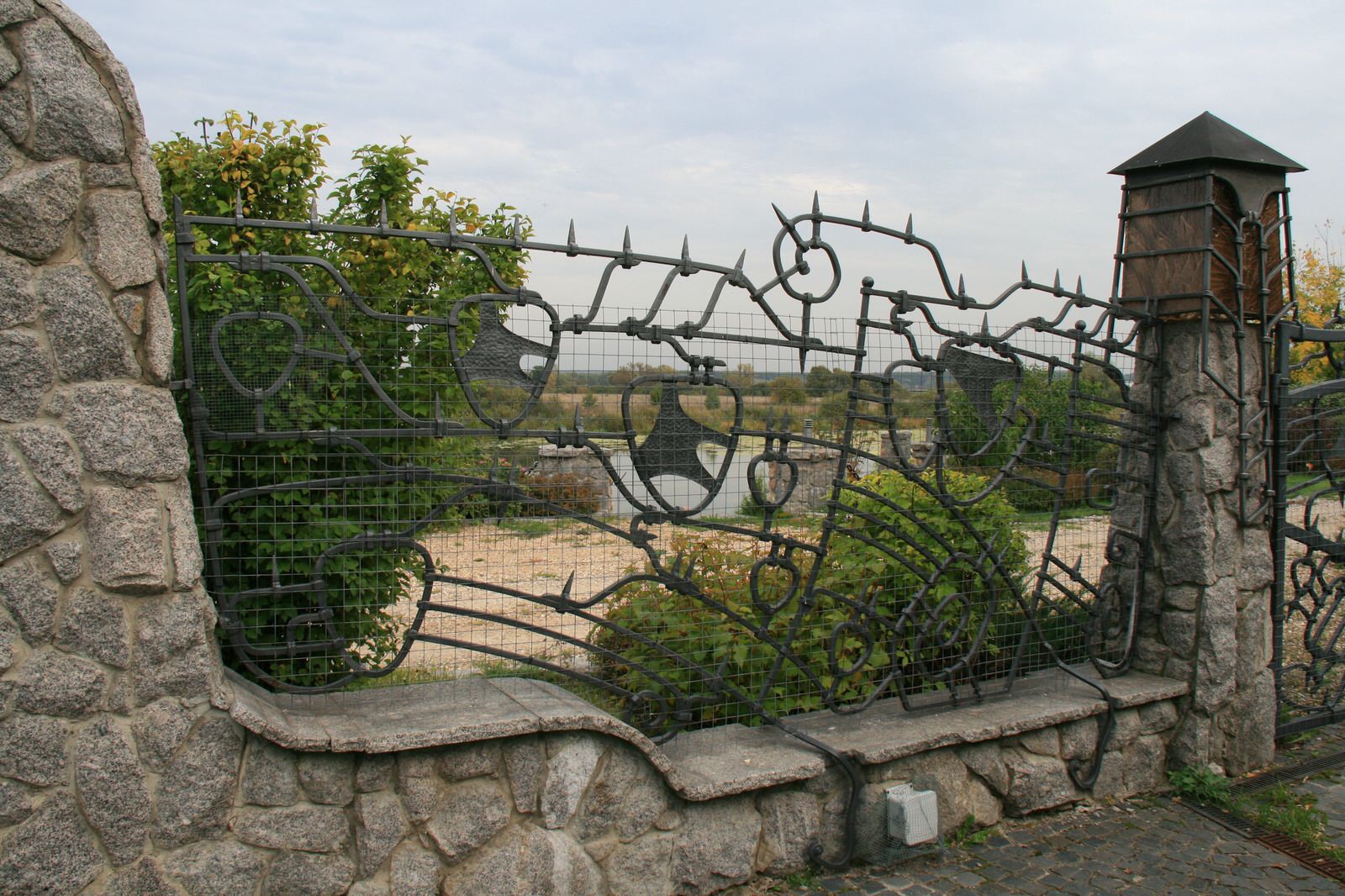 House in front of national park