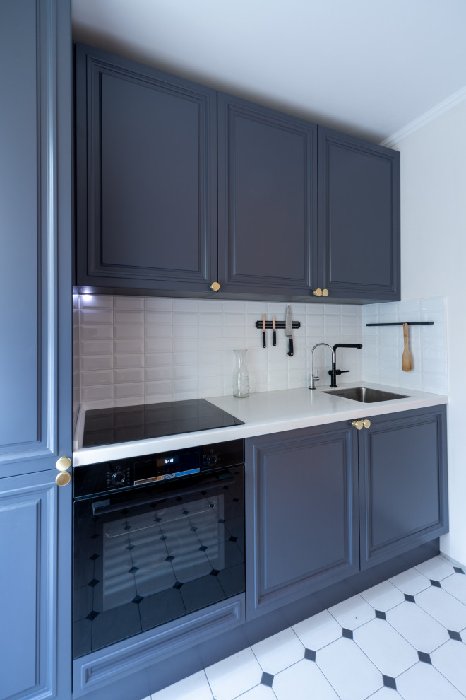 Синяя Кухня в современном стиле