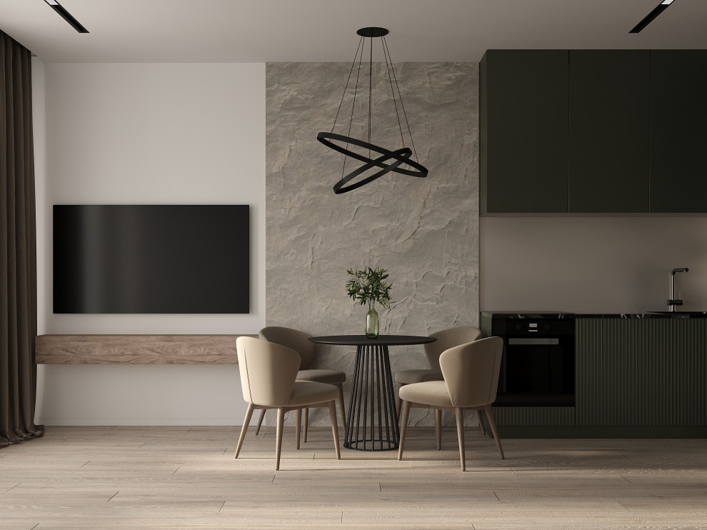 Проект кухни-гостиной в ЖК "MYPRIORITY Basmanny"