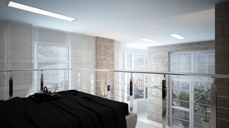 Двух уровненная квартира студия