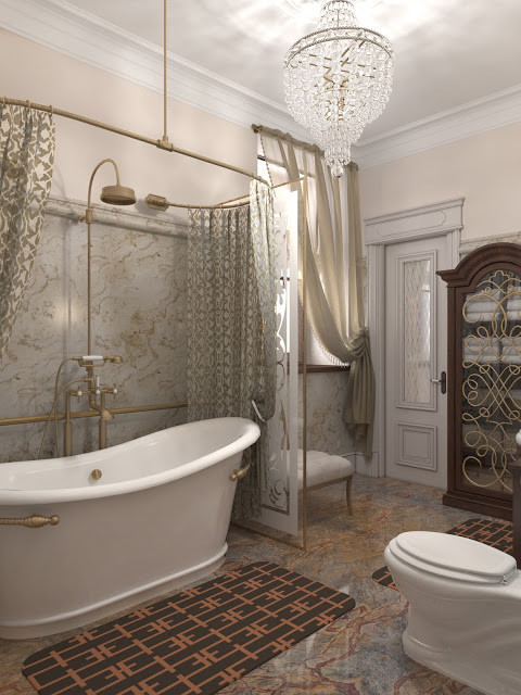 Interior design of Lux apartments of the Bariatinsky Palace