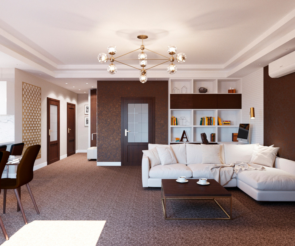 Мужская квартира в шоколадных тонах