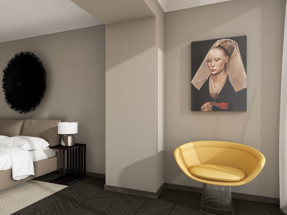 Интерьер спальной комнаты.