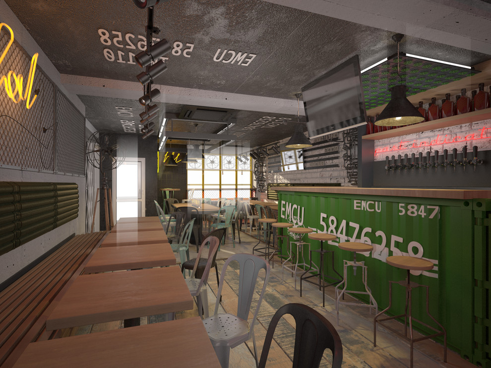 Дизайн проект общественного интерьера (бар) Revolver Craft beer