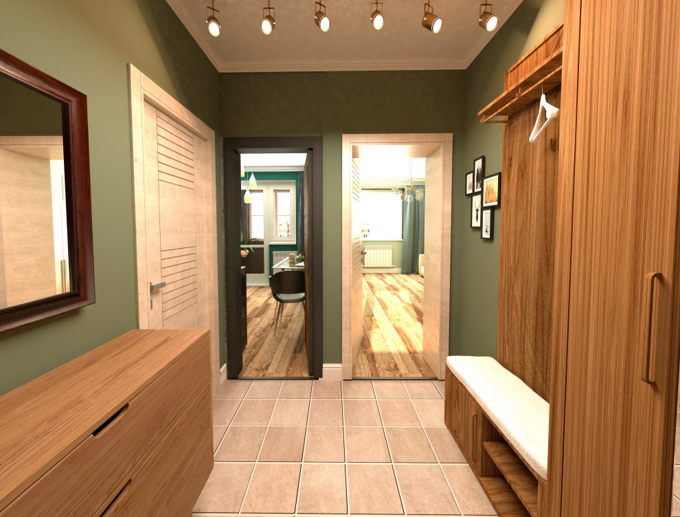 Однокомнатная квартира 34 кв.м. в трёх стилистических решениях.