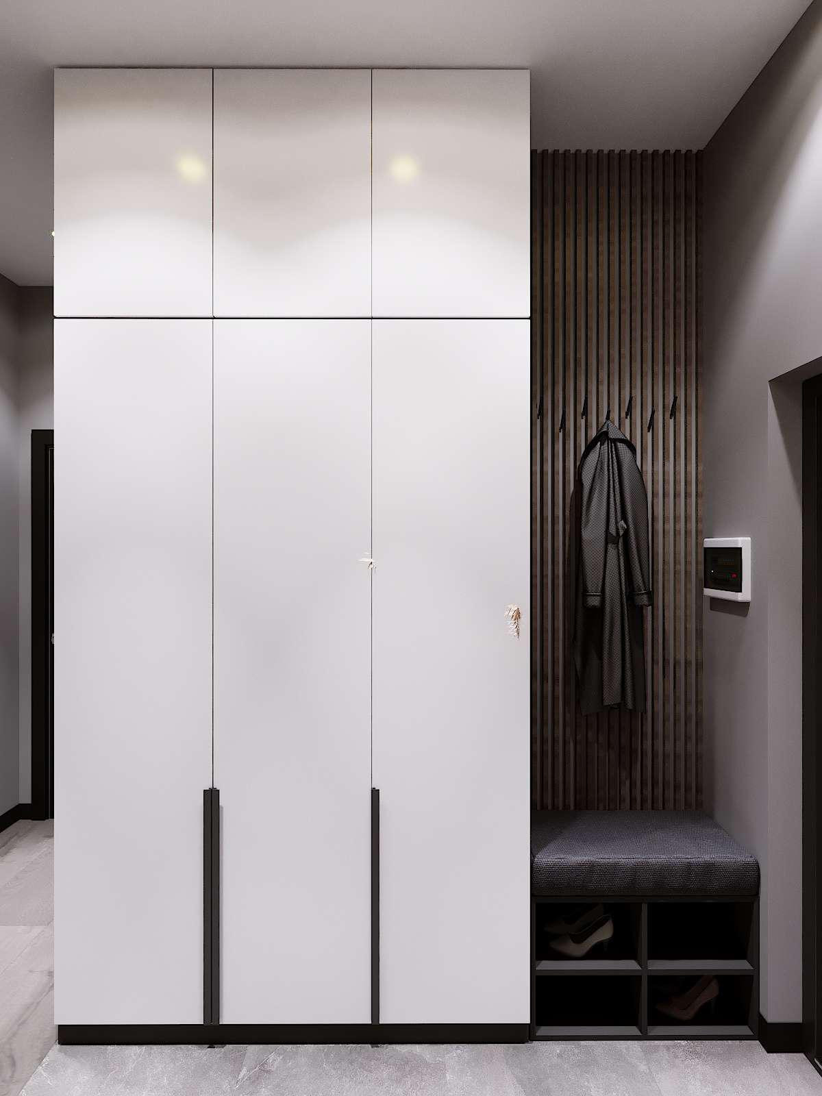 Обложка проекта: Дизайн-проект  квартира в ЖК «Живописный» 56 м²