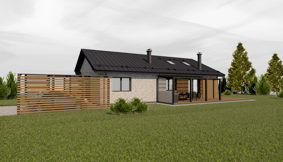 Одноэтажный дом 130м2