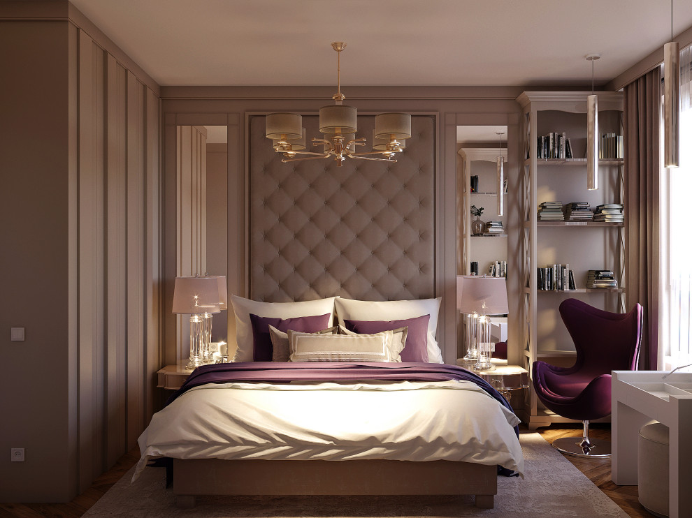 Обложка проекта: ЖК Сердце Столицы. Спальня №1.