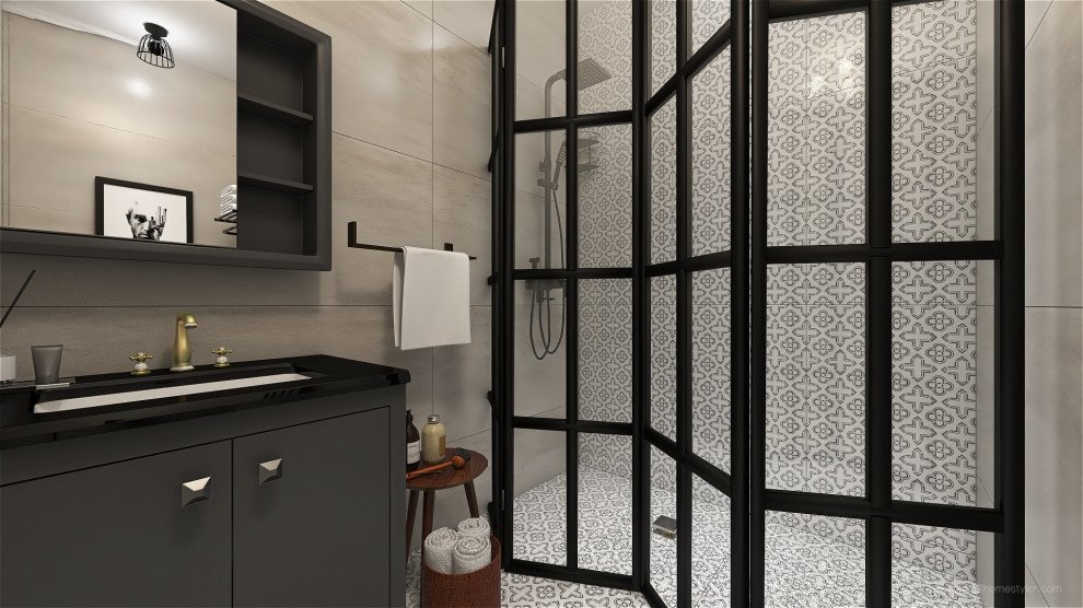 Обложка проекта: санузел лофт