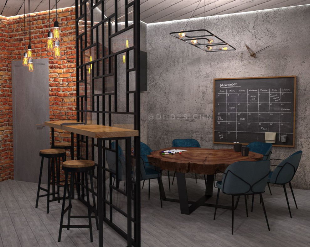 Дизайн-проект кухни для 3-х руководителей