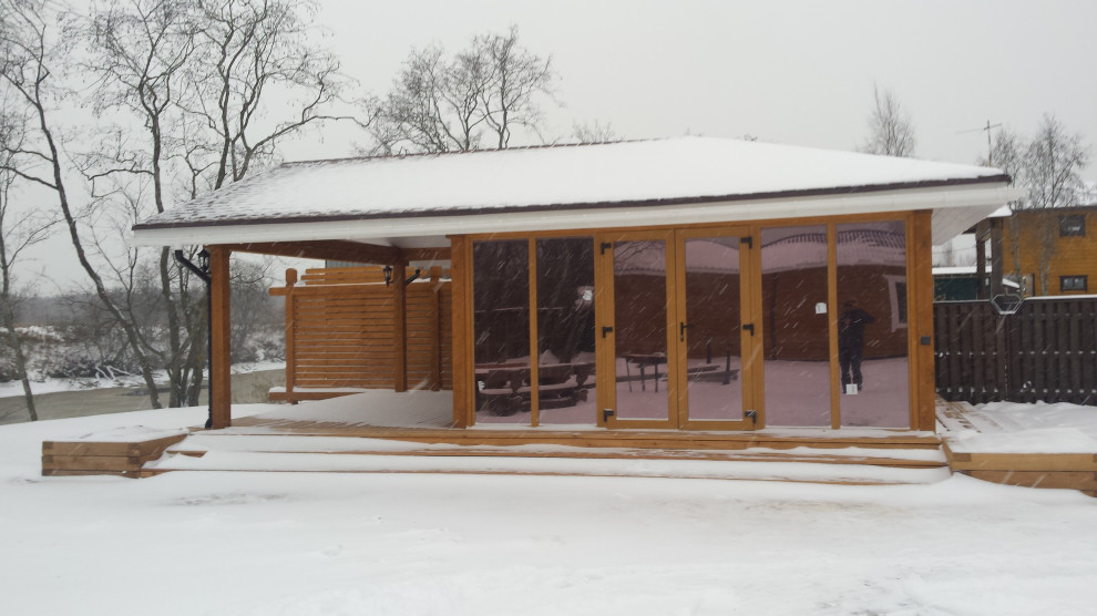 Обложка проекта: Летняя кухня с барбекю