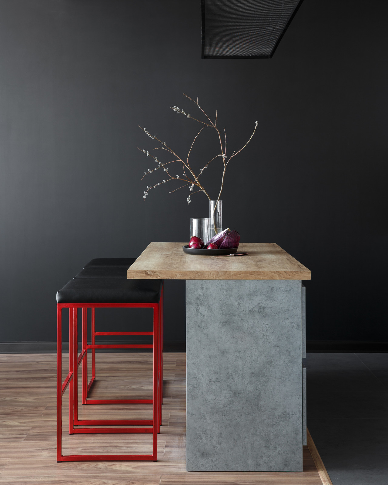 Строим кадр: Пусть скорее наступит весна (расставляем ветки)