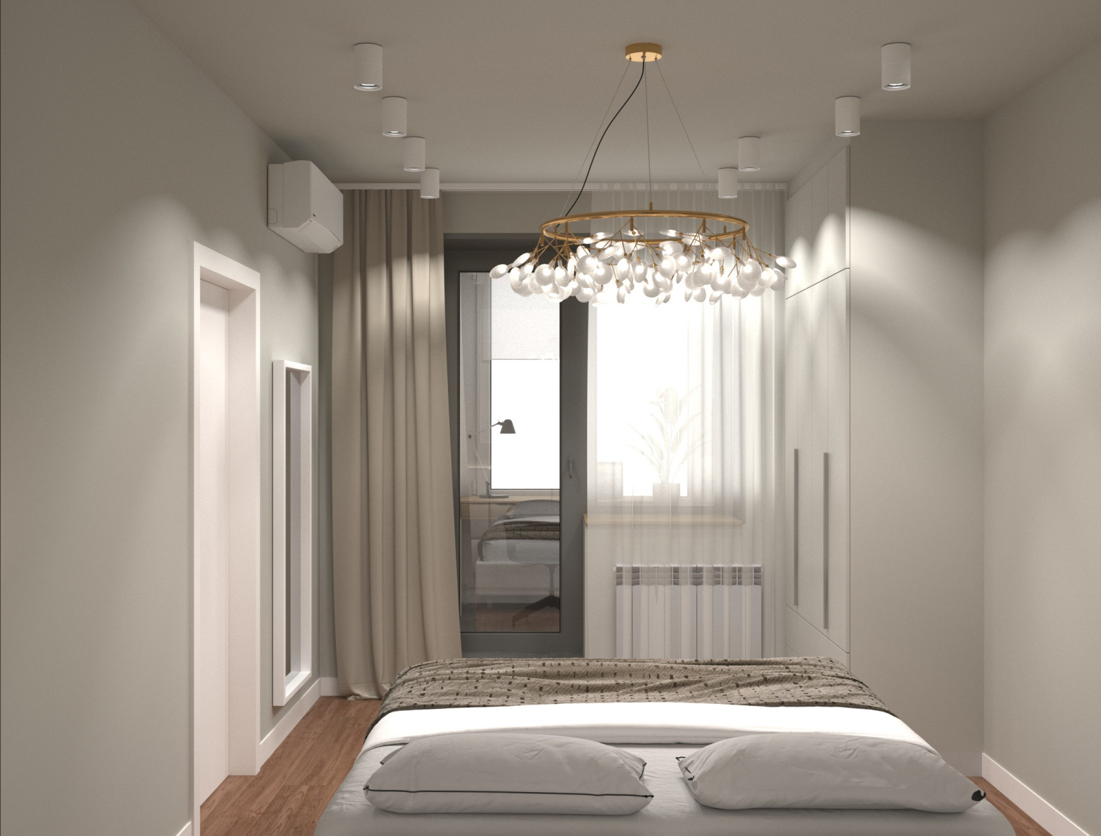 Трехкомнатная квартира 77 м.кв. на проспекте Мира