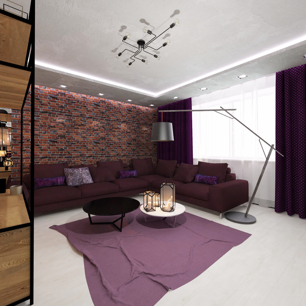 Дизайн кухни-гостиной в стиле LOFT