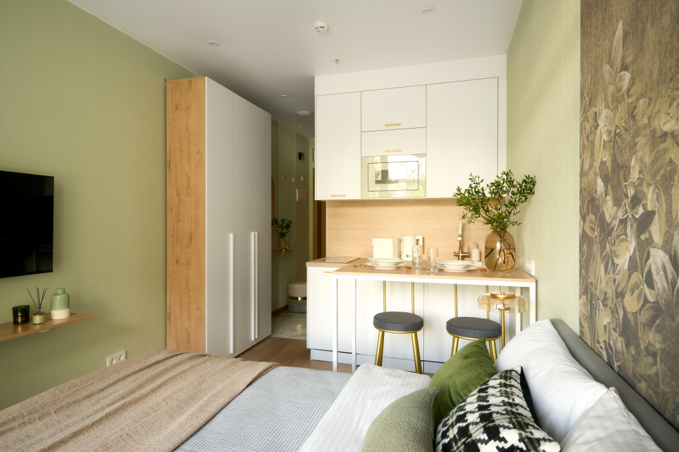 Квартира — студия по дизайн проекту Екатерины Тагировой. Санкт-Петербург