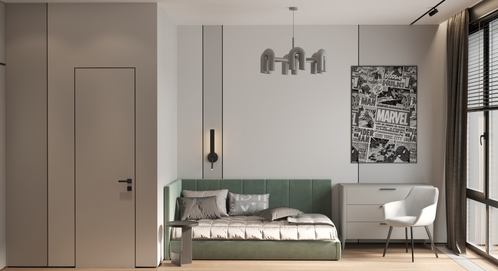 Интерьер видовой квартиры с террасой