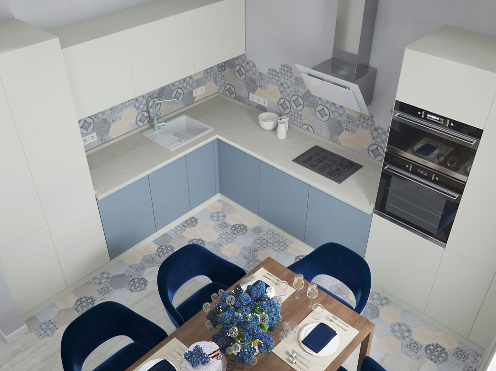 Обложка проекта: Объединенная кухня-гостиная