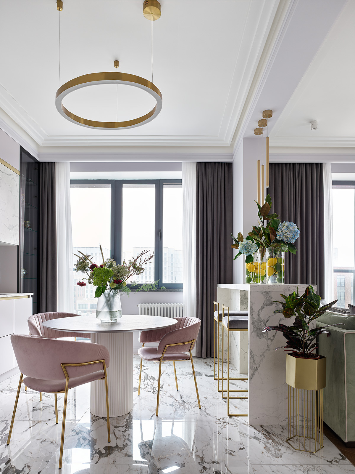 Современный ар деко для молодой семьи