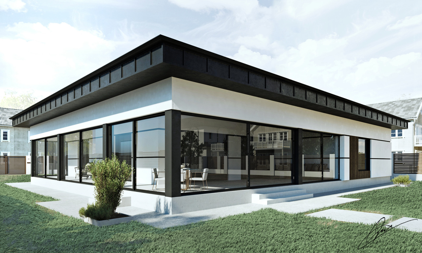 Экстерьер загородного дома в П. Долгопрудное