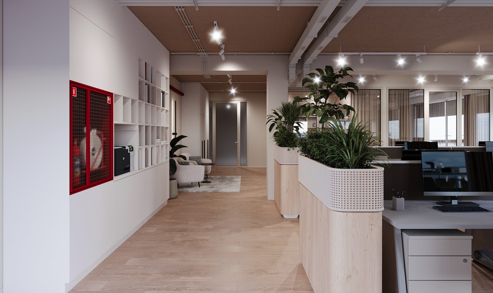 Визуализация офисного помещения