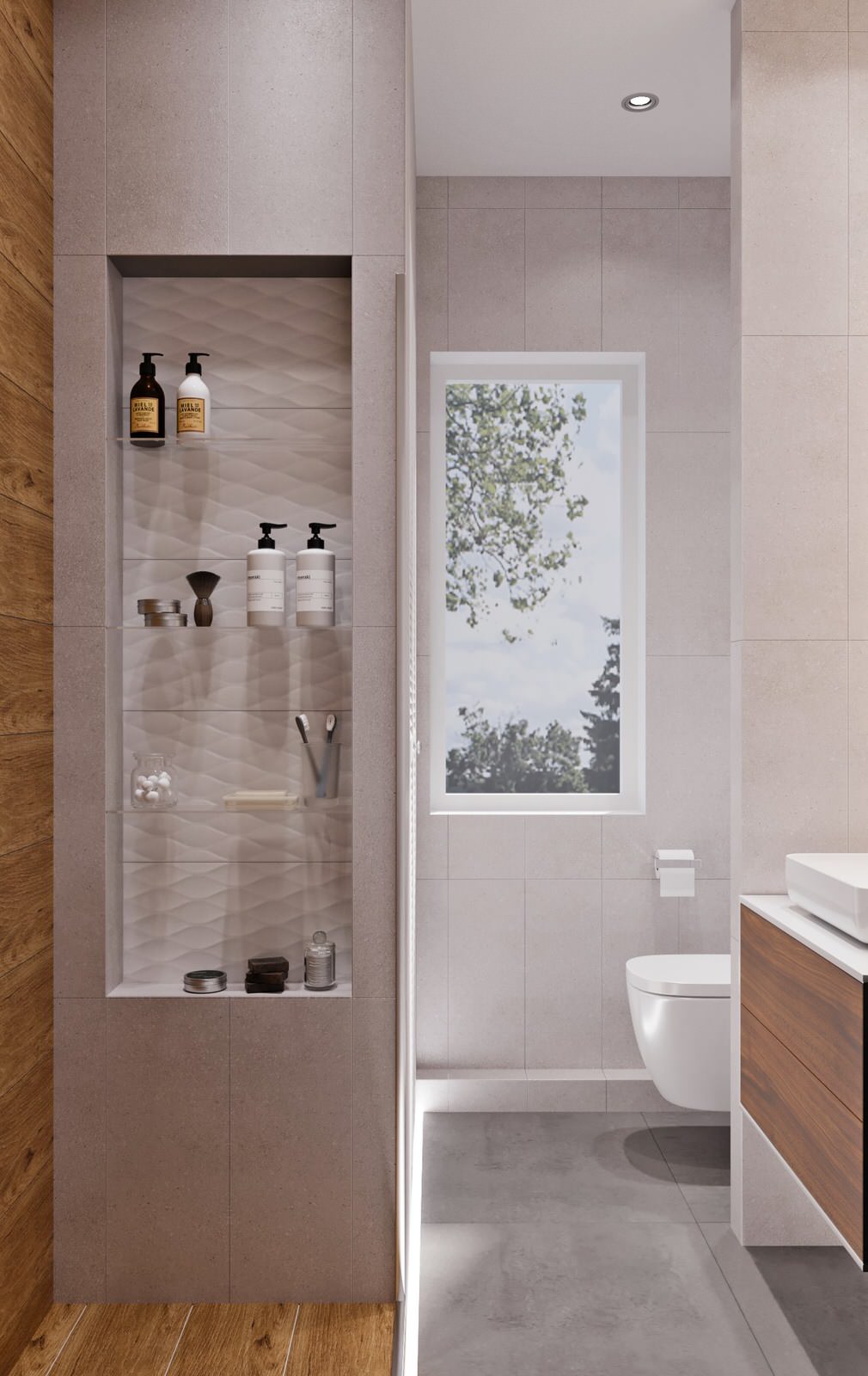 санузел, смешение 4 коллекций