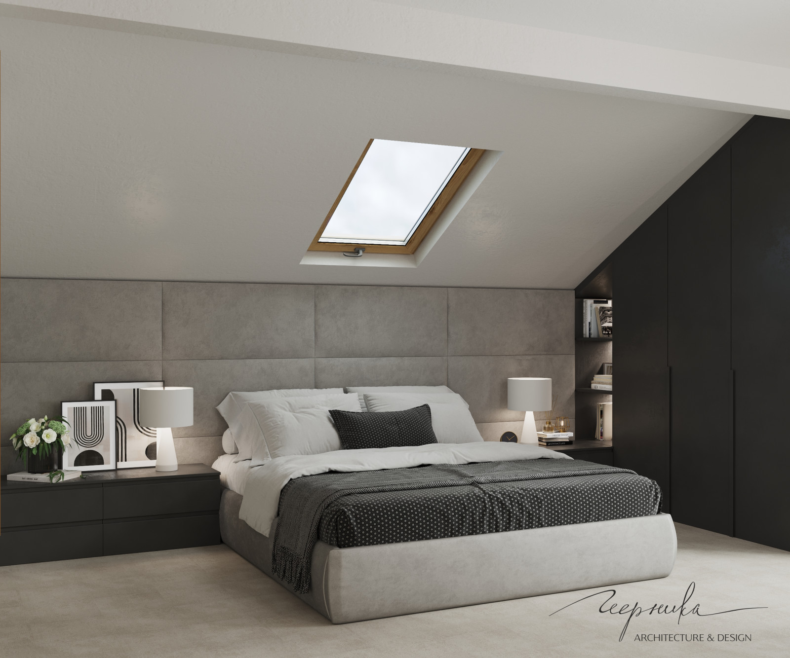 Проект HONEST. Мастер-спальня в современном стиле