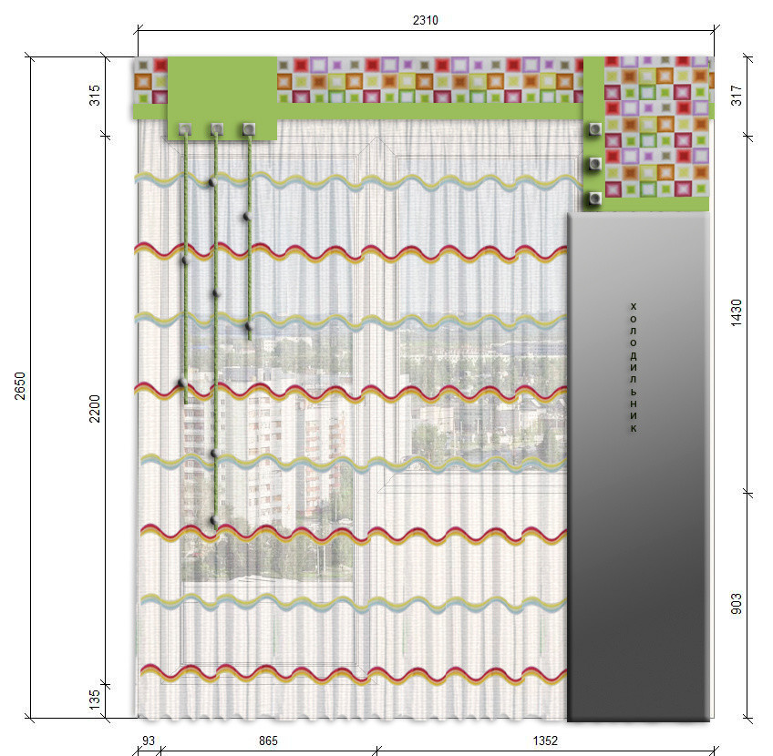 Эскизы штор