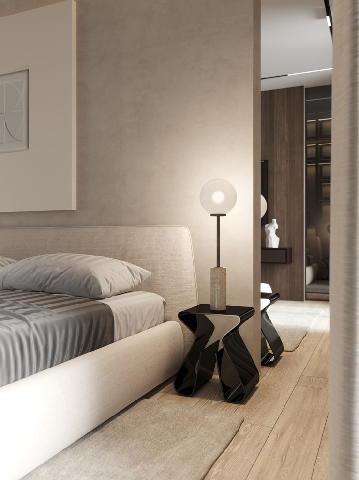 Спальня в трехкомнатной квартире в Москве, м. Войковская