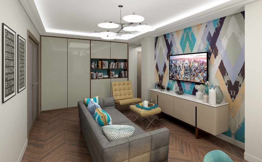 Квартира в стиле 60-х годов, площадью 70 кв.м.