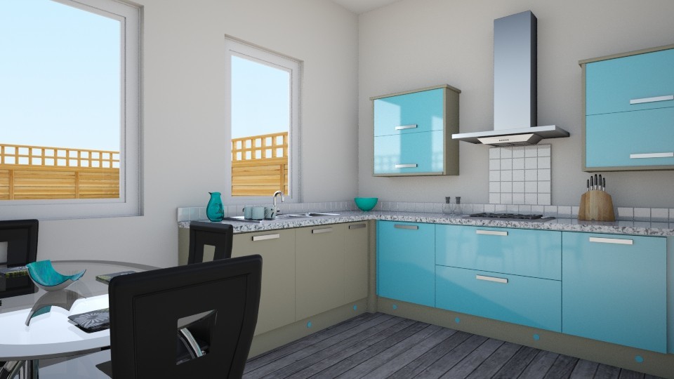 Дизайн-проект кухни в поселке Зоркальцево (для семьи из трёх человек)