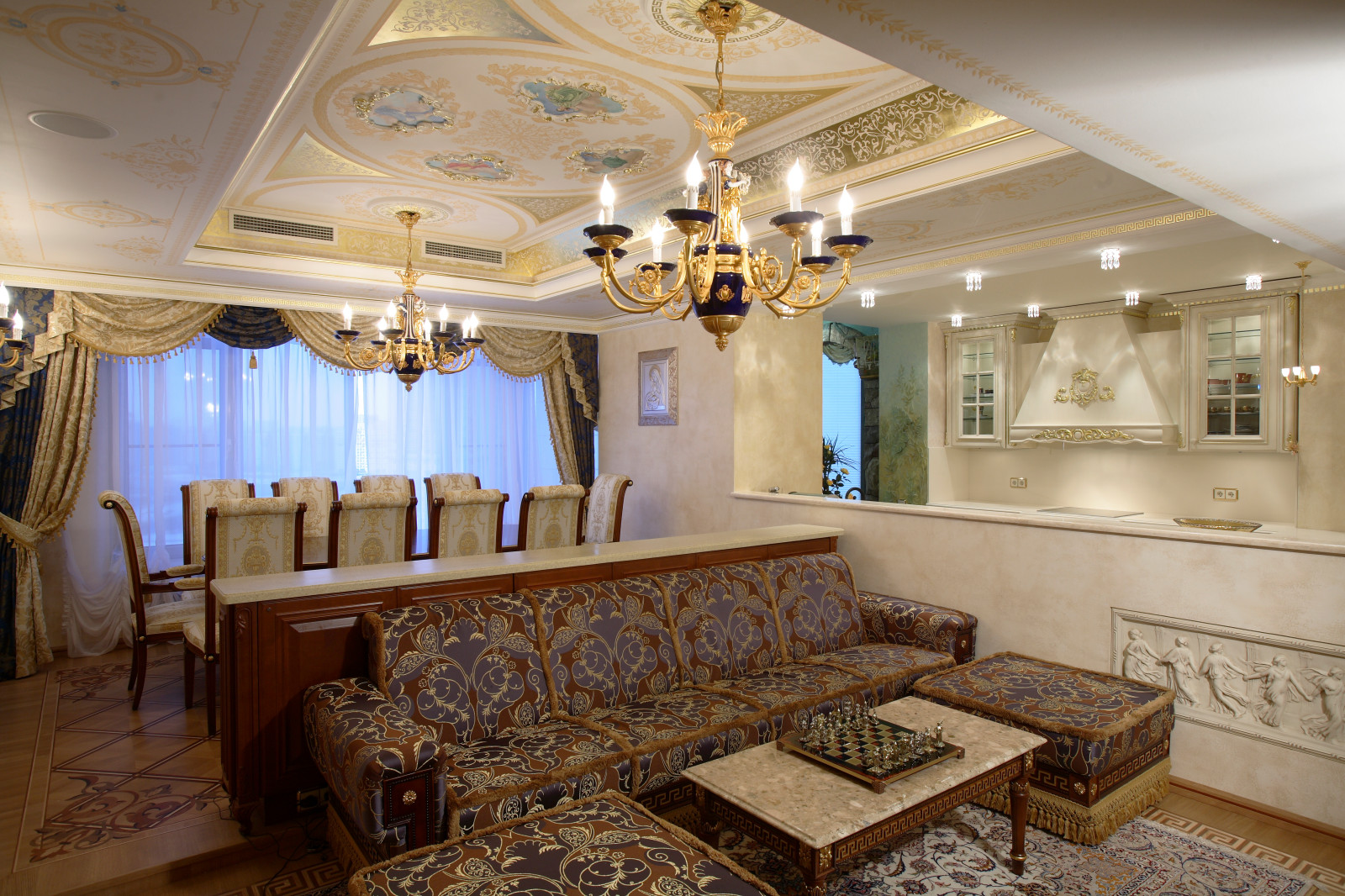 Квартира в стиле Версаче 200м2