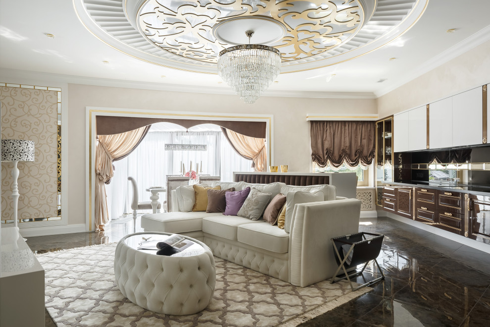 Мебель и мягкие стеновые панели для проекта дизайнера Натальи Резцовой